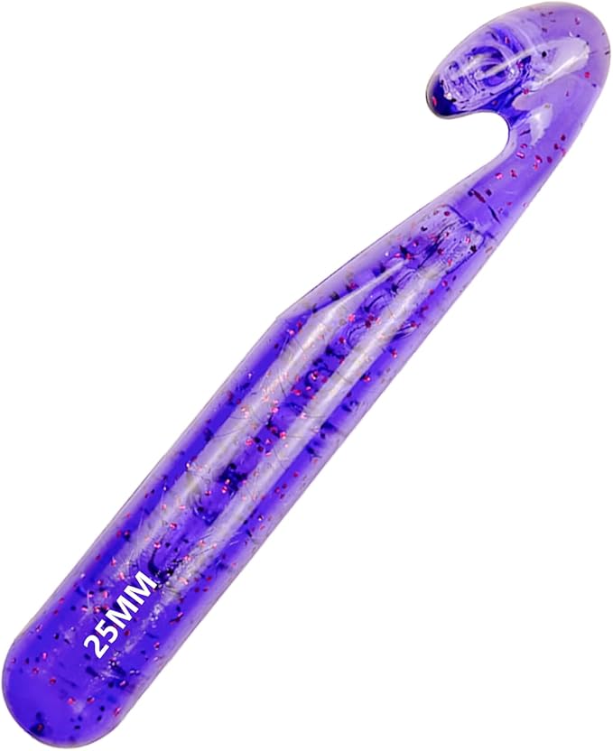 Hobekoee 25mm Large Crochet Hook for Chunky Yarn,Ergonomic Crochet Needles for Arthritic Hands,Plastic Crystal Smooth Crochet Hooks for Handmade DIY Crocheting