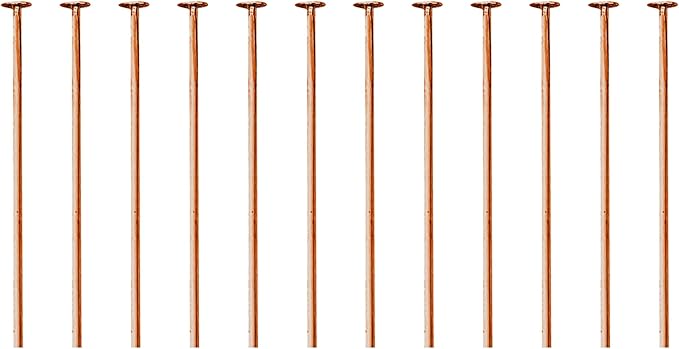 Mandala Crafts 2 Inch Antique Copper Flat Head Pins for Jewelry Making Earring Making Supplies – 200 PCs Jewelry Findings for Making Earring DIY Bracelets Rosary Charms