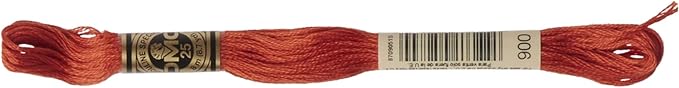 DMC 6-Strand Embroidery Cotton Floss, Dark Burnt Orange