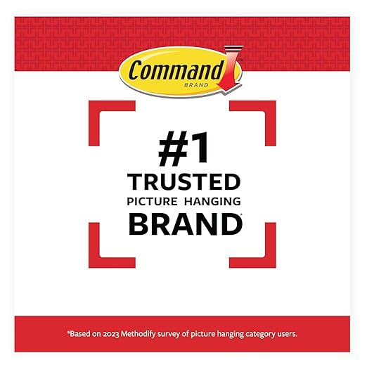 Command 10 lb Medium Picture Hanging Strips, Damage Free Picture Hangers, No Tools Wall Hangers for Home Decor, Black Adhesive