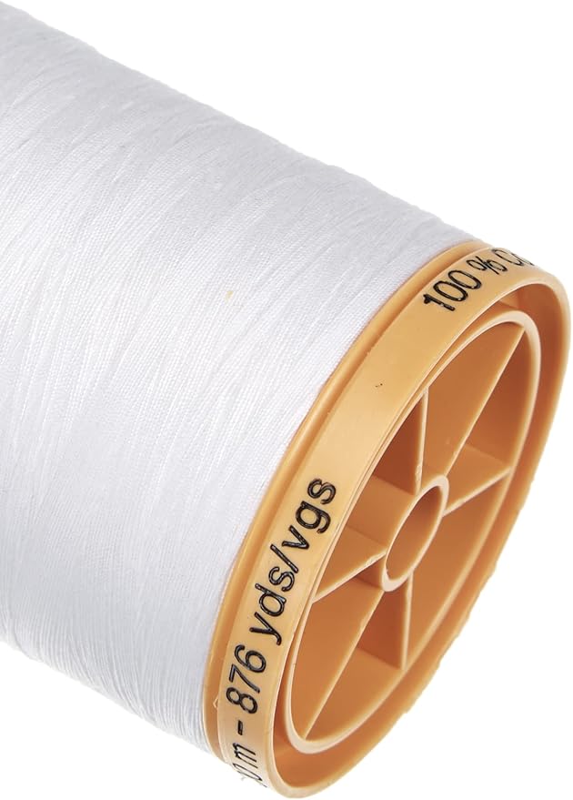 Gutermann 25049 Natural Cotton Thread Solids 876 Yards-White