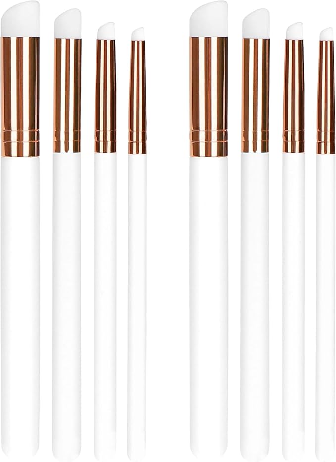 UNIMEIX Mini Blending Brushes for Card Making, Dry Miniature Painting Set Background Blender Paint Brushes Small Detailed Paint Brushes (8 Pack)