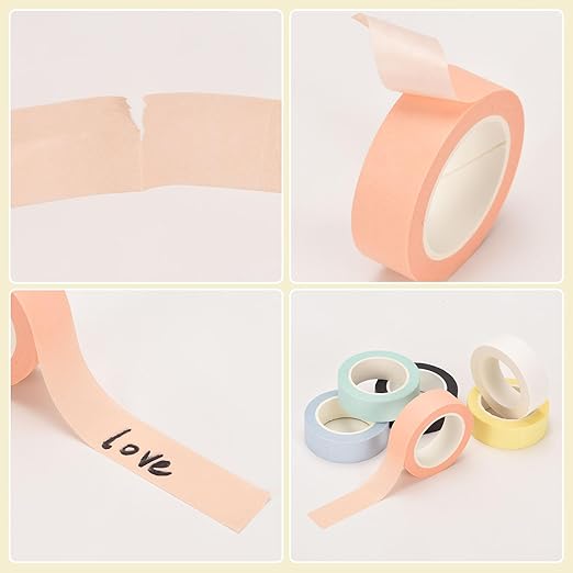 PATIKIL 33 Yard Washi Tape, Colored Masking Tape Adhesive Decorative Stickers for DIY Craft Art Gift Wrapping Journal Scrapbook Planner, Red