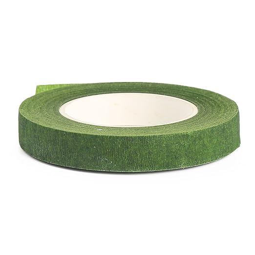 DECORA 1/2" Wide 3 Rolls Green Floral Stem Wrap Tapes for Bouquets and Brooch