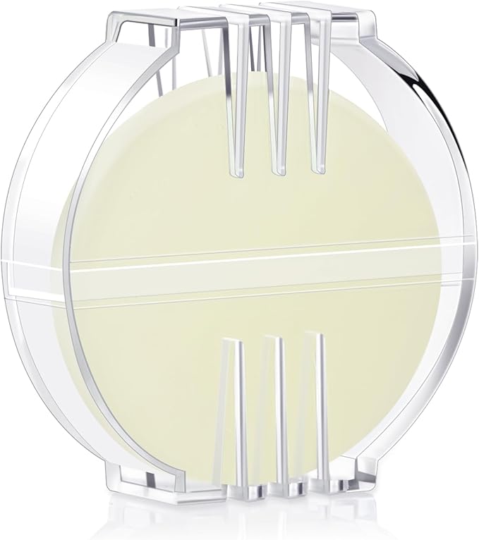 Maitys 1 Pcs Thread Wax Thread Conditioner Beeswax for Hand Sewing Embroidery Beeswax Floss Conditioner for Quilting Sewing Strengthening Line Embroidery Wax (White,Clear Case)