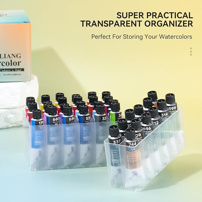 Watercolor Paint Set, 36 Colors Watercolor Set With Practical Plastic Storage Box And Watercolor Tool Kit, Excellent Pigment And Spread Watercolor Paint Tubes,36 x 5ml