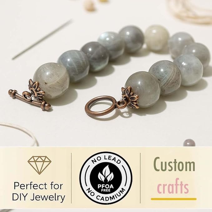 Sparkling Charms Antique Spacer Bead Caps – Mixed Bali & Tibetan Style Metal End Caps for Jewelry Making, Fits 8–14mm Beads, Copper Finish for Bracelets Necklaces Earrings DIY Crafts (Copper, 600pcs)