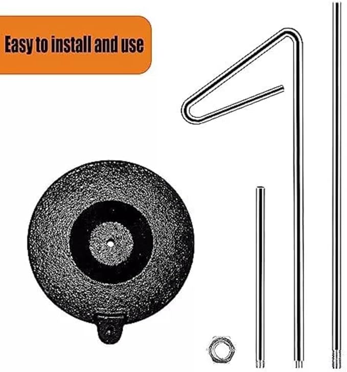 1Pc Universal Thread Holder Full Metal Stable &Adjustable Thread Stand #27449M (Black)