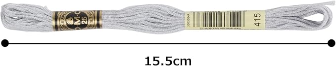DMC 6-Strand Embroidery Cotton Floss, Pearl Grey, 12 piece