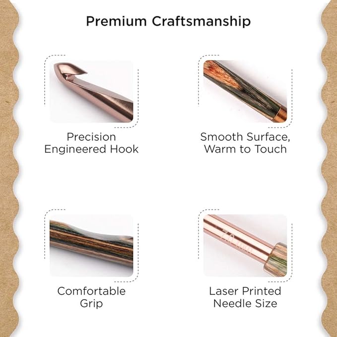 Knitter’s Pride Terra Single-Ended Crochet Hook – 7mm