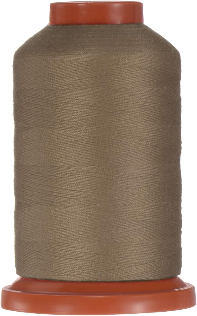 uxcell 40D/2 Sewing Thread 1100 Yards Polyester Household Sewing String Hand Stitching Polyester Cord for Clothing Stitching Shoe Bag Repairing DIY Craft Dark Brown