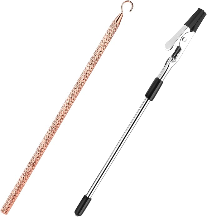 Sliverdew Bracelet Helper Tool - Bracelet Wearing Aid Hook and Clips - Metal Bracelet Assistance Tool - Jewelry Fastening Tools for Necklace/Watch Clasps, Zips, Crafts - Arthritis Elderly