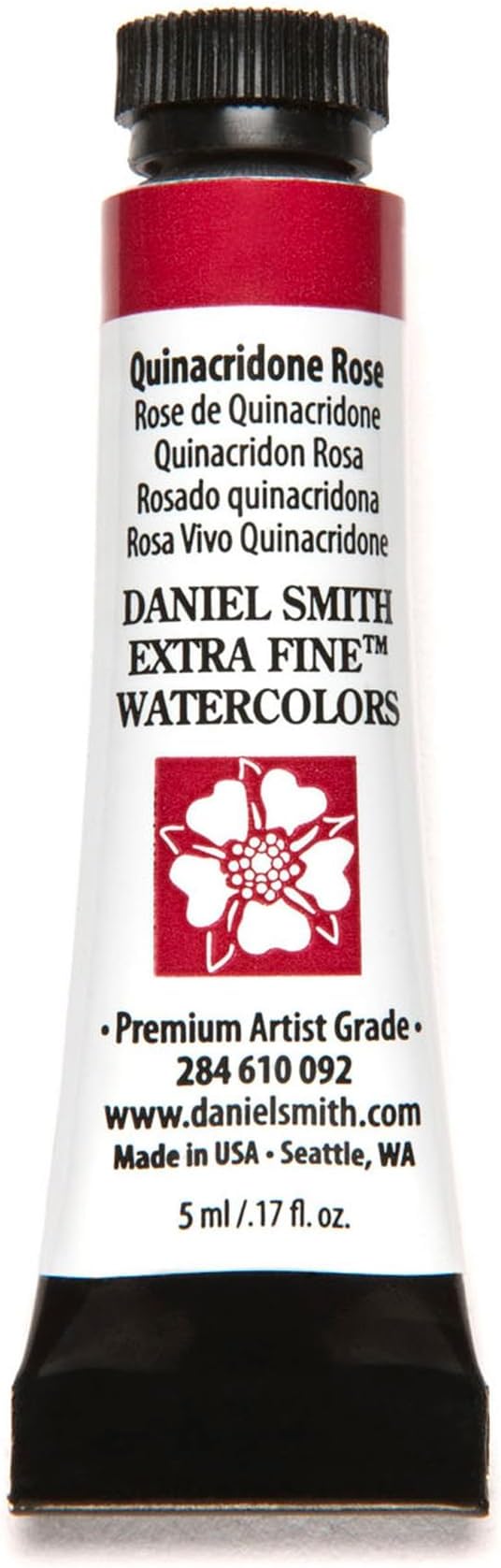 Daniel Smith 284610092 Extra Fine Watercolors Tube, 5ml, Quinacridone Rose, 0.17 Fl Oz (Pack of 1)