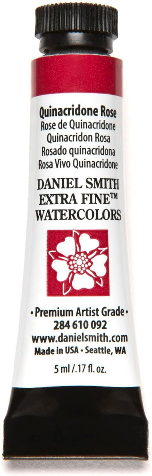 Daniel Smith 284610092 Extra Fine Watercolors Tube, 5ml, Quinacridone Rose, 0.17 Fl Oz (Pack of 1)
