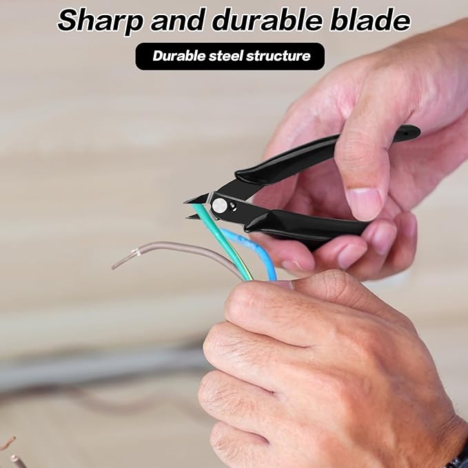 3 pcs jewelry pliers set beading pliers set with needle nose pliers, round nose plier and wire cutter for jewelry making repair supplies and crafting,wire wrapping crafts