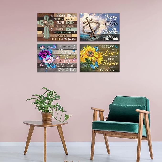 Muzagroo Art 5D Diamond Paintings Kits for Adults 5D Diamond Art Kits with Round Full Drill Diamonds DIY Gem Art for Beginners Love Theme 4PCS Wall Art for Living Room
