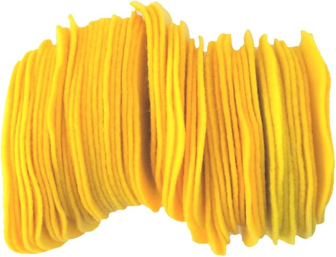 Playfully Ever After Yellow Craft Felt Circles (2 Inch - 44pc)