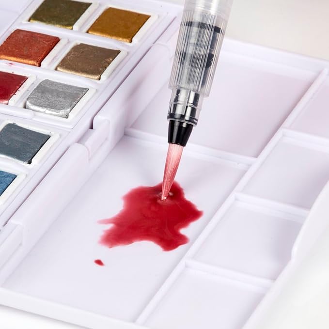 Derwent Metallic Watercolor Paint Pan Set (2306246)