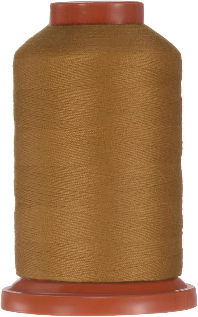 uxcell 40D/2 Sewing Thread 1100 Yards Polyester Household Sewing String Hand Stitching Polyester Cord for Clothing Stitching Shoe Bag Repairing DIY Craft Chocolate Brown