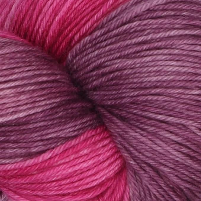 KnitPro Symfonie Fingering Weight Hand Dyed Variegated Yarn Skein | Extra Fine Merino Wool & Polyamide Blend for Knitting & Crocheting, Oeko-TEX Certified 400m, 100g | Terra Autumn Rose