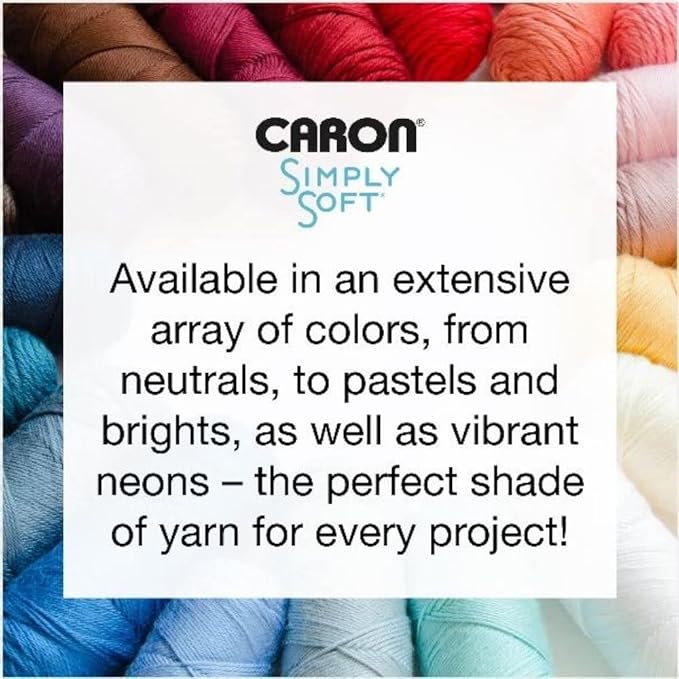 Caron Simply Soft Grape Brites Yarn - 3 Pack of 170g/6oz - Acrylic - 4 Medium (Worsted) - 315 Yards - Knitting/Crochet
