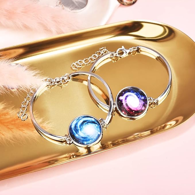 DROLE 20Pcs Cabochon Bracelet Settings Kit-10Pcs 20mm Antique Silver Adjustable Bracelet Blank with 10Pcs 20m Round Clear Glass Cabochons for Jewelry Making