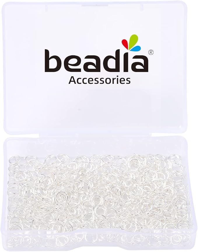 Silver Plated Jump Rings Non Tarnish 5mm 400pcs for Jewelry Making Findings