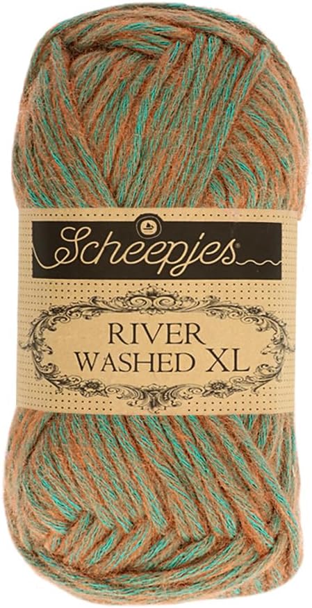 Scheepjes River Washed XL Yarn, 50 g Skein – 993 Severn Cotton/Acrylic Blend