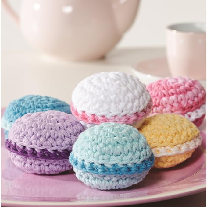 Lily Sugar 'N Cream The Original Solid Yarn, 2.5oz, Medium 4 Gauge, 100% Cotton - Purple - Machine Wash & Dry (Pack of 2)