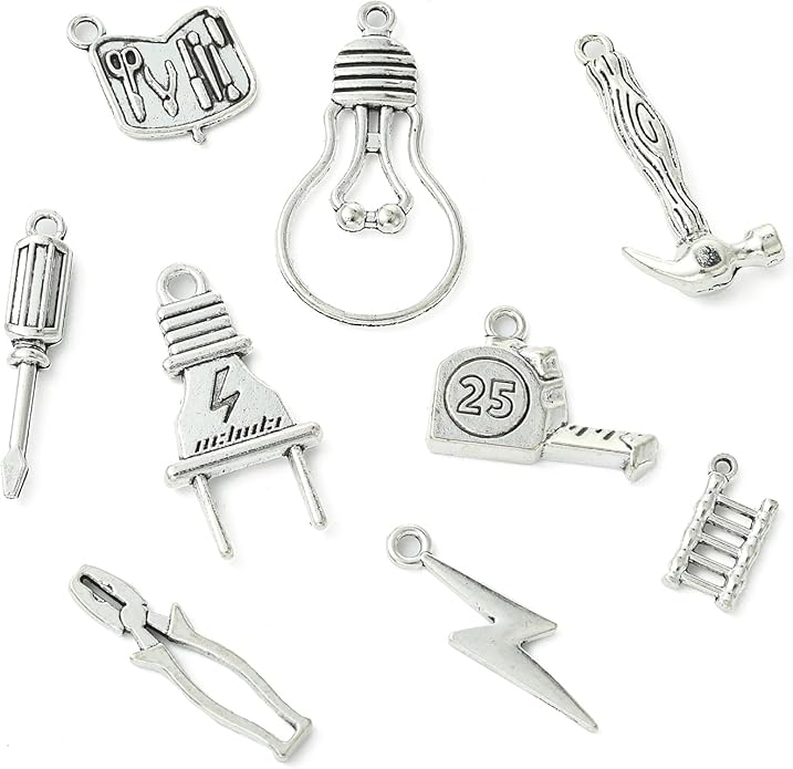 Antique Silver Cross Drink Insect Animal Theme Charms for DIY Jewelry Bracelet Necklace Earring Keychain Decor