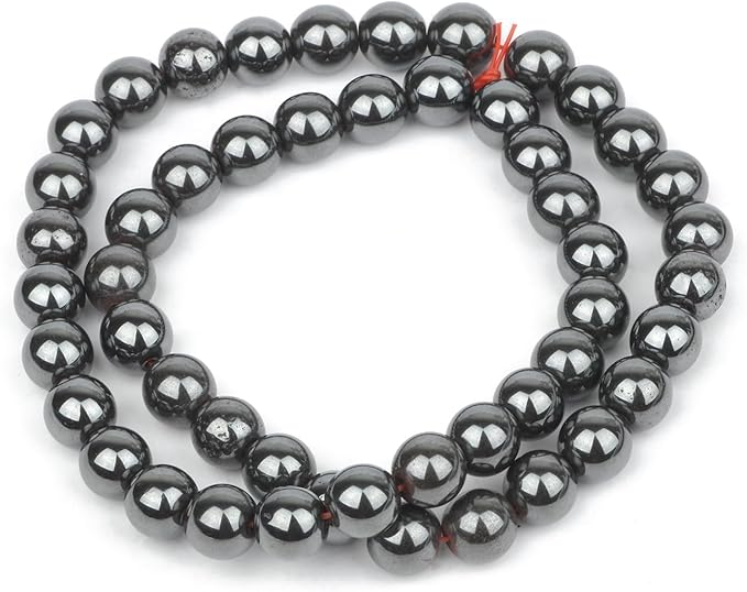 Stone Beads, 60pcs Black Onyx, 6mm Round Loose Beads for Jewelry Making, Bracelets, with Bag, String & Card