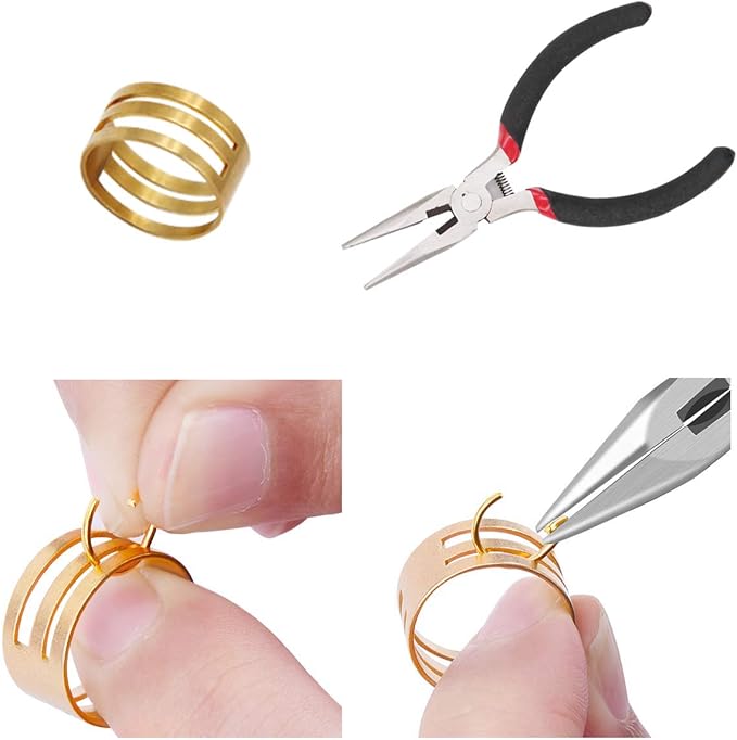 EuTengHao 1504pcs Open Jump Ring and Lobster Clasps Jewelry Repair Tools Jewelry Making Supplies Kit with Jewelry Making Accessories for Necklace Making Repair (Rose Gold)