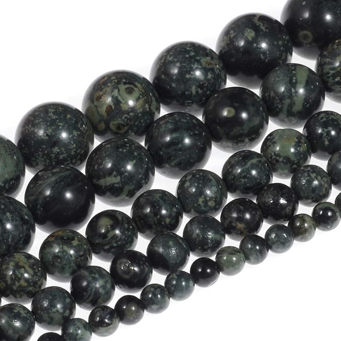12mm Natural New Kambaba Jasper Gemstone Round Loose Beads Crystal Stone Bracelet Necklace Accessories Crafts for Jewelry Making DIY,1 Strand 15"