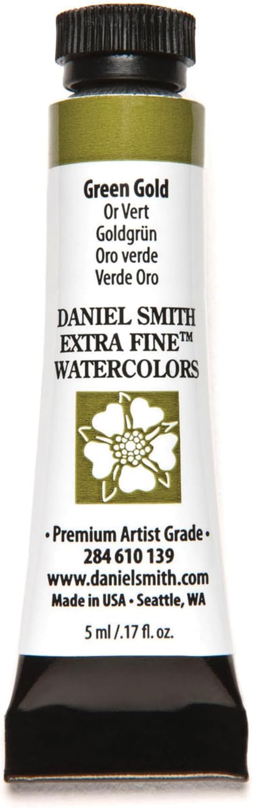 Daniel Smith Extra Fine Watercolor Paint, 5ml Tube, Green Gold, 284610139