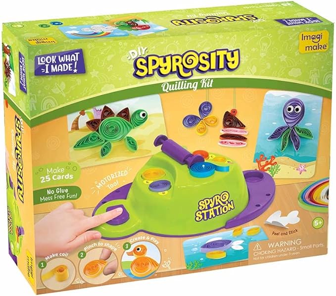 Quill On Spyrosity Explore Quilling Craft Kit | Arts and Crafts for Kids Ages 6-8 | Girls Toys Age 6-8 | Paper Crafts for Kids Ages 4-8 | Birthday Gifts for 5 Year Old Boys & Girls