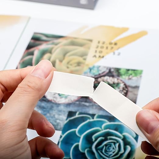 NatSumeBasics 3 White Washi Tape, 32 Feet x 0.6 Inches Self-Adhesive Decorative Masking Tape Panton Colors Sticky Tape for Decor Journals Scrapbooks Planners DIY Crafts Gift (White)