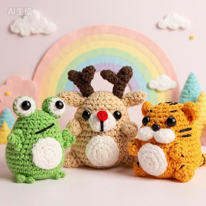 Kovarela Crochet Kit for Beginners Adults – Easy All-in-One Starter Pack with Fun Video Tutorials, Extra Yarn & Tools – DIY Amigurumi Craft Gift (Craft & Chill Edition)