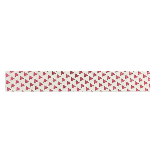 Wrapables Colorful Washi Masking Tape, Metallic Fuchsia Pyramids