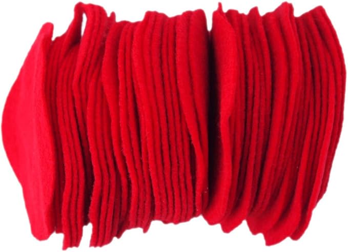 Playfully Ever After Red Craft Felt Circles (3 Inch - 30pc)