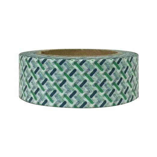Wrapables Colorful Washi Masking Tape, Tic TACS Green