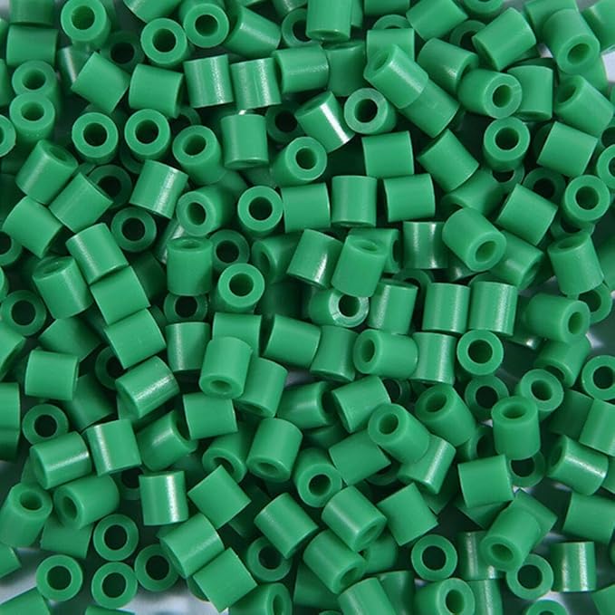 2000pcs 5MM Green Fuse Beads Iron Beads for Crafts,Melting Bead Handmade Decor DIY Make (Color 14)