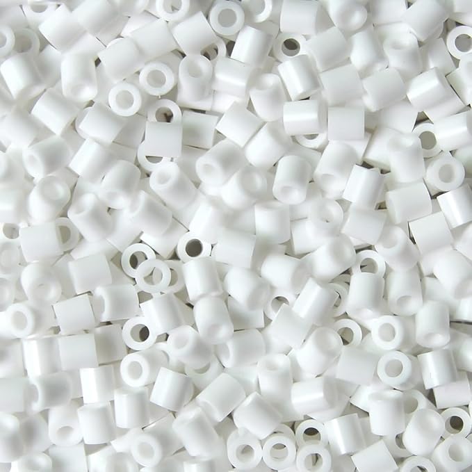 ARTKAL Fuse Beads 6000 Melty Beads Compatible 5 mm Perler and Hama Bead, White, S01