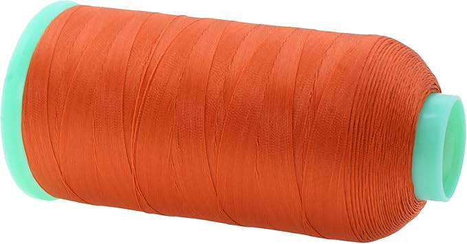 Mandala Crafts Size 46 210D T45 Bonded Nylon Thread - Rust 2843 YDs Tex 45 Heavy Duty Sewing Threads for Leather, Jeans, Weaving, Outdoor Marine Upholstery