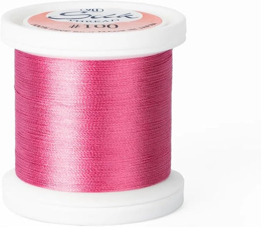 YLI Threads Silk Thread – 100 wt Fine Japanese Silk for Appliqué, EPP, and Quilting - Rose