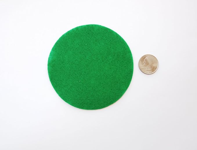 Playfully Ever After Green Craft Felt Circles (4 Inch - 19pc)