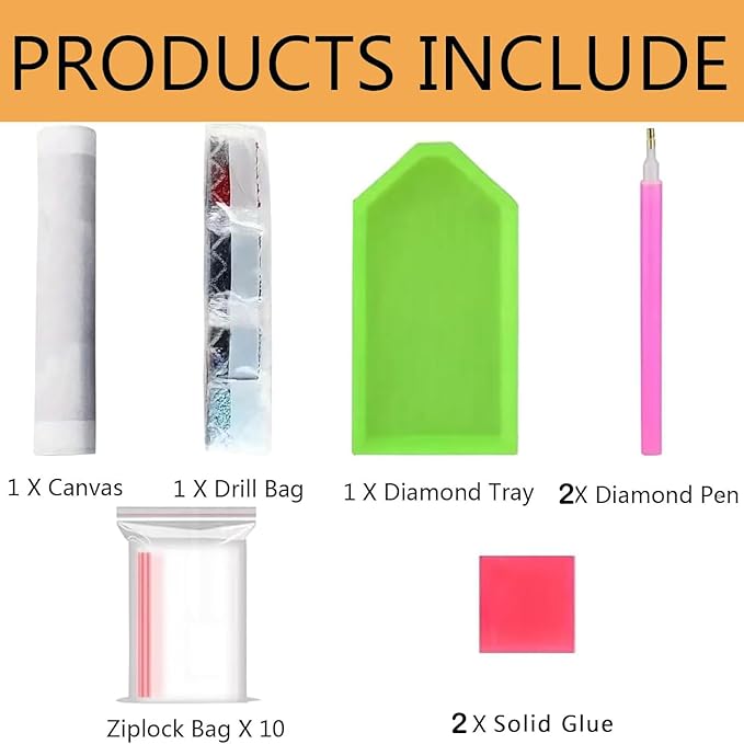 LYKEJI Diamond Art Kits for Adults 5D DIY Full Drill Round Diamond Painting Kits,Flamingo Pattern Diamond Arts Craft,Home Decoration and Room Wall Decor,Gift for Friends and Family