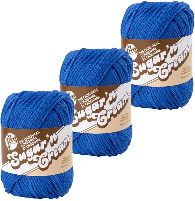3 Pack 100% Cotton Yarn - Size 4 Medium Weight - Perfect for Crafting, Clothing, Accessories and More!