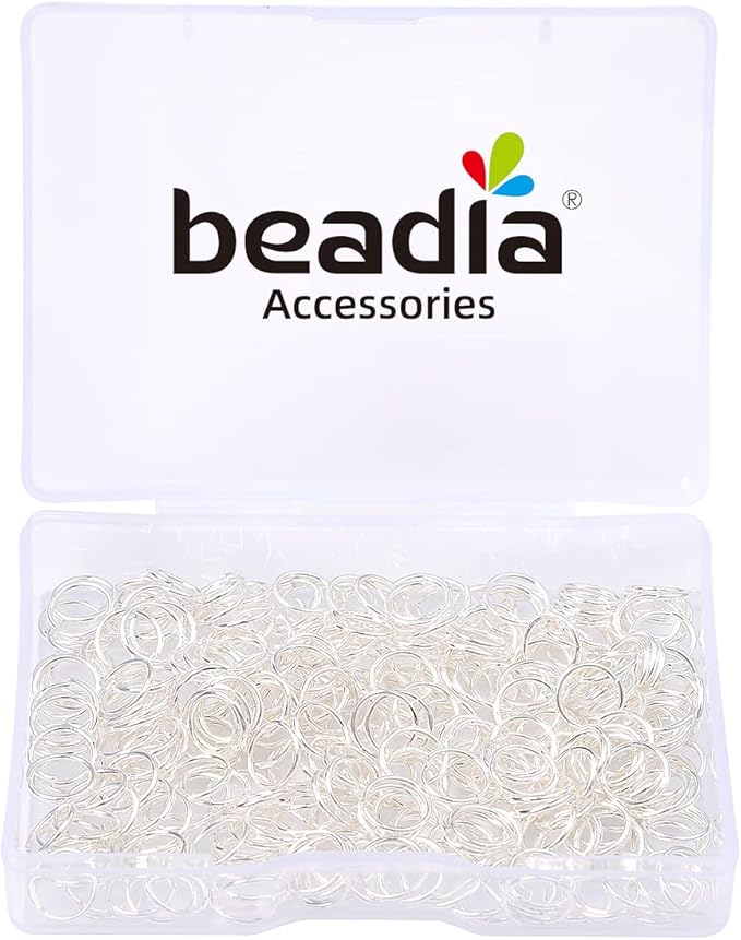 Silver Plated Jump Rings Non Tarnish 7mm 300pcs for Jewelry Making Findings