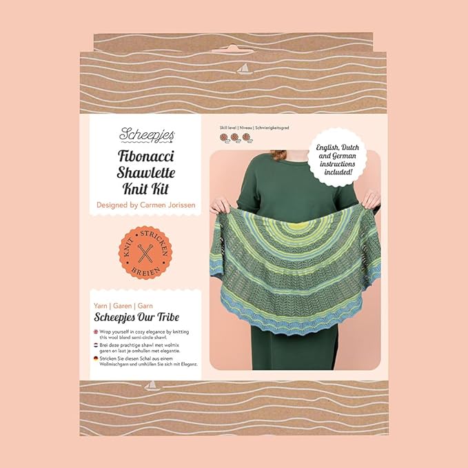 Scheepjes Fibonacci Shawlette Knit Kit - 1 Piece