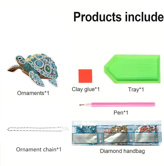 STGLCR Sea Turtle Suncatchers Special Shape Diamond Painting Kits for Beginner,Crystal Rhinestones Diamond Dots Diamond Art DIY Kits for Adults Painting Pendant Ornament for Home Wall Decor 7.8inch